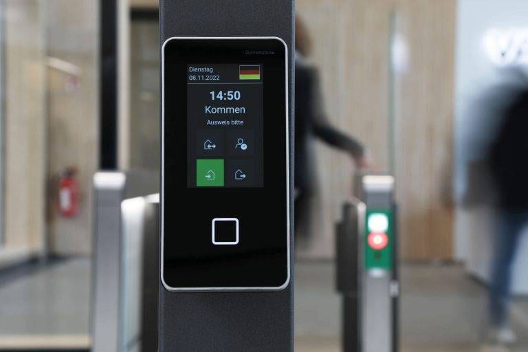 Sensorschleuse Argus 60 Detail Zeiterfassung