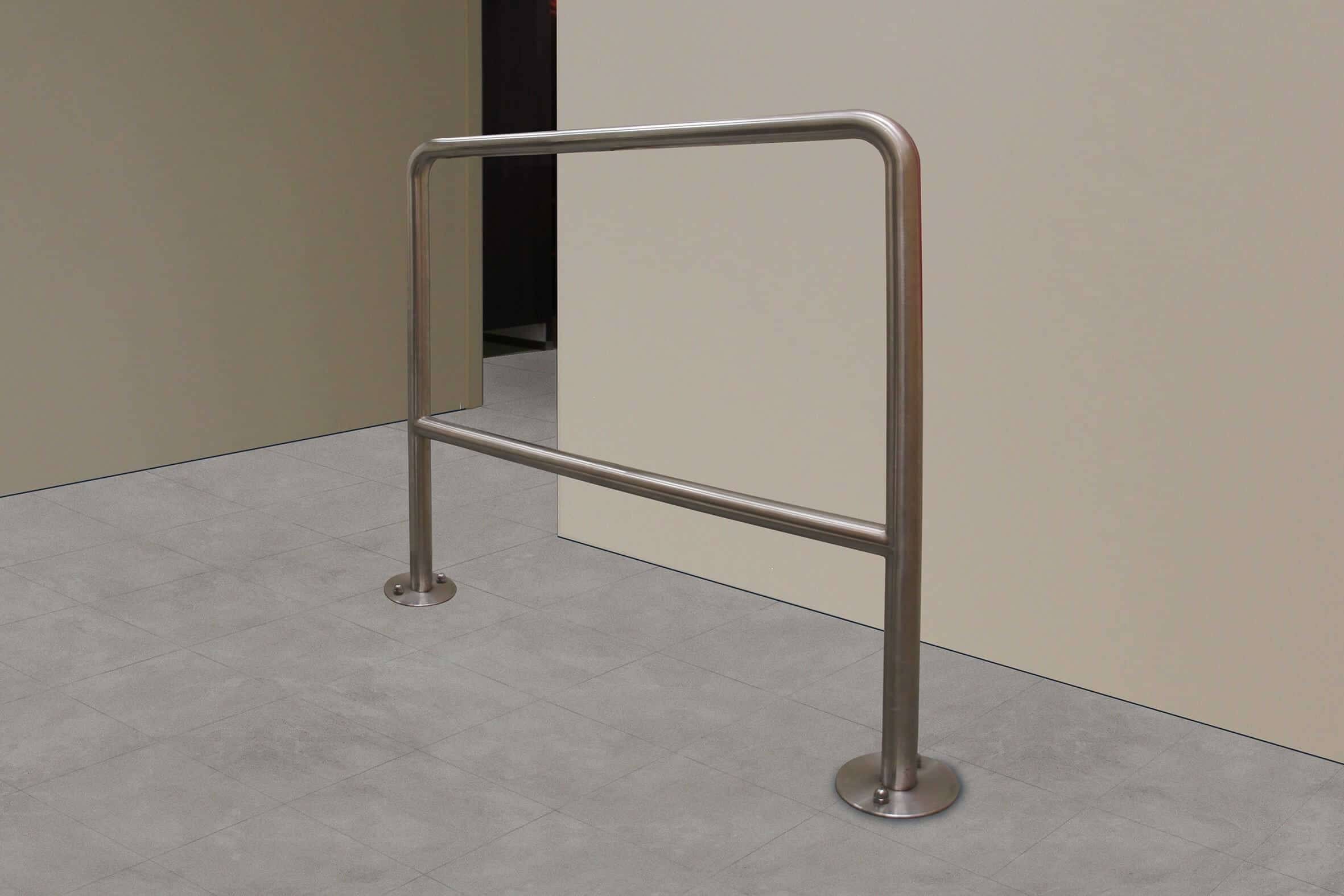 Edelstahlgeländer mit Bodenmontage