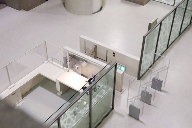 Staatsbibliothek Trennwand mit automatischer Glasschiebewand