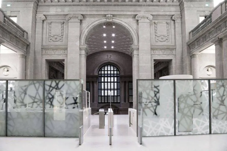 Staatsbibliothek Trennwand mit automatischer Glasschiebewand